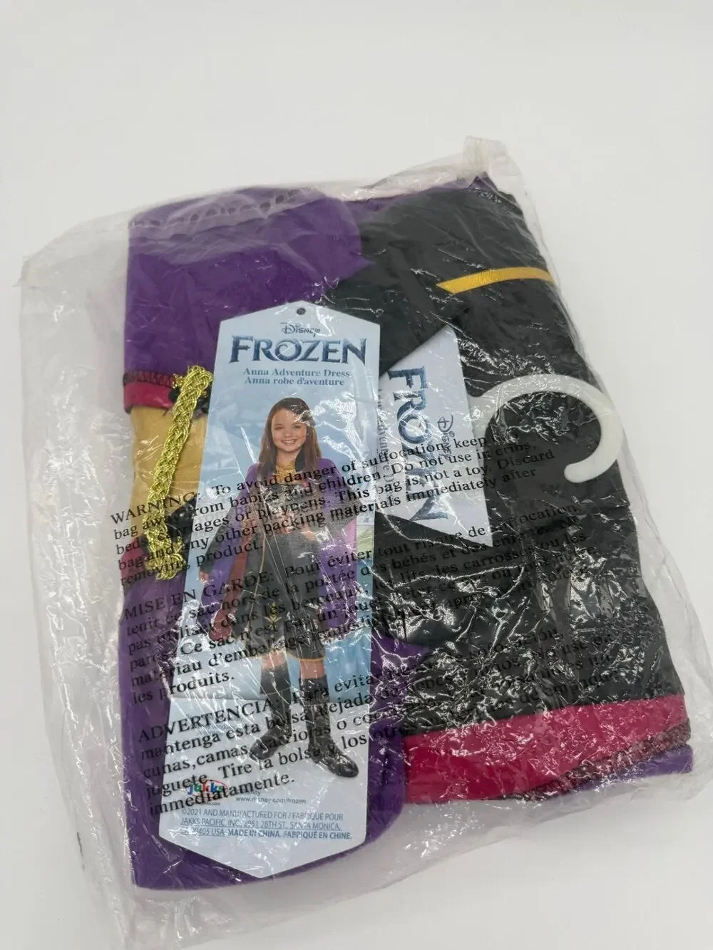 Disney Frozen Anna Travel Dress Girls Costume Size (4-6X) NEW